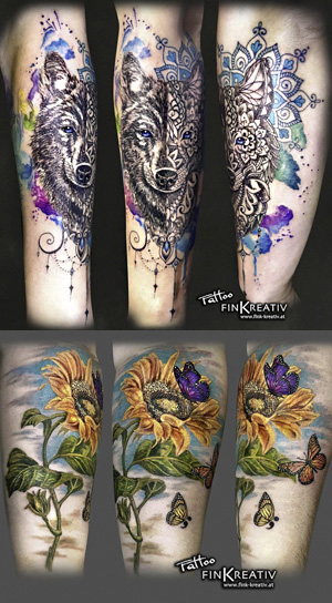 tattoostudio finkreativ graz aquarell realistic
