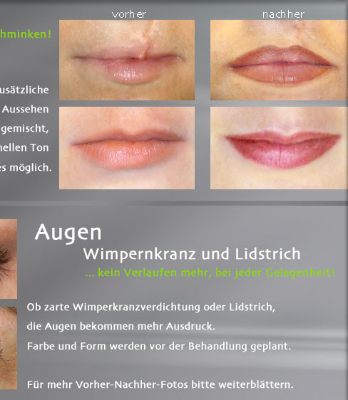 permanent make up microblading lippe