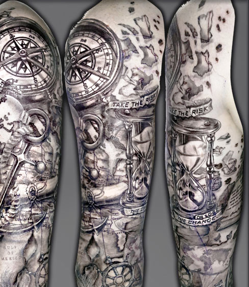 tattoostudio graz coverup burg engel mittelalter 