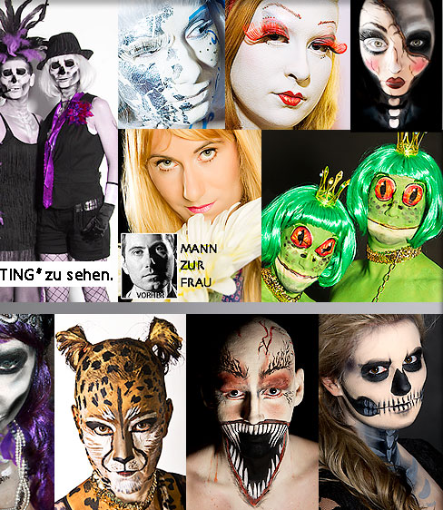 bodypainting leopard schmetterling